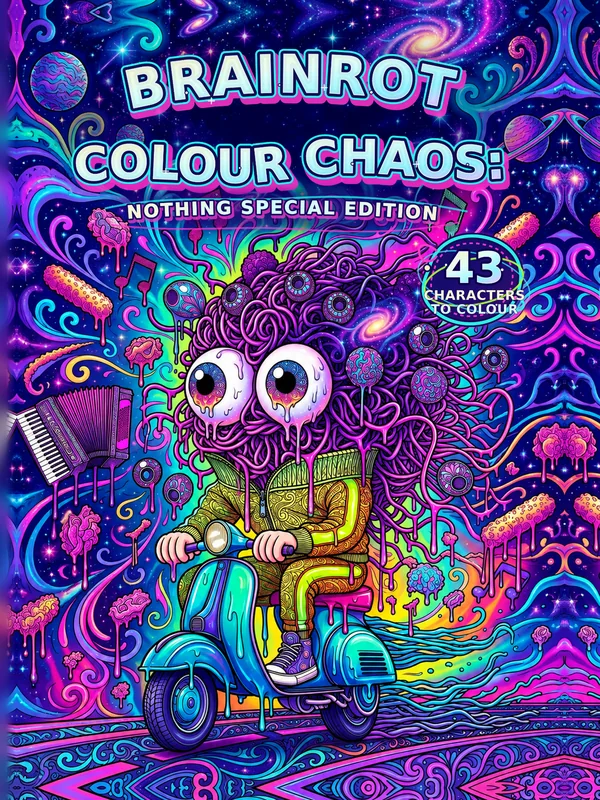 Front cover of Brainrot Colour Chaos: Nothing Special Edition